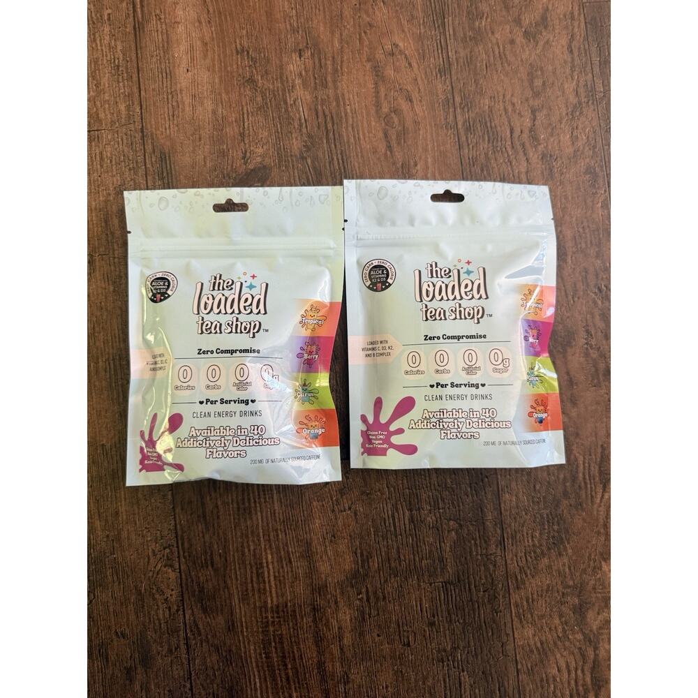 Loaded Tea Shop 10x2 Stick Packs NEW Unopened Packages-2 new packages